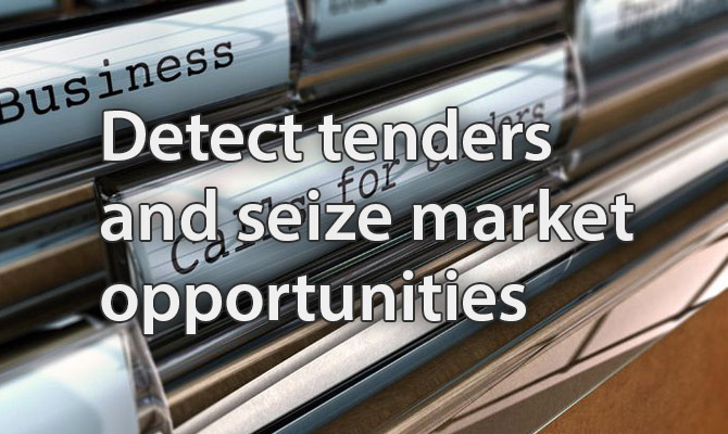 Detect tenders and seize market  opportunities
